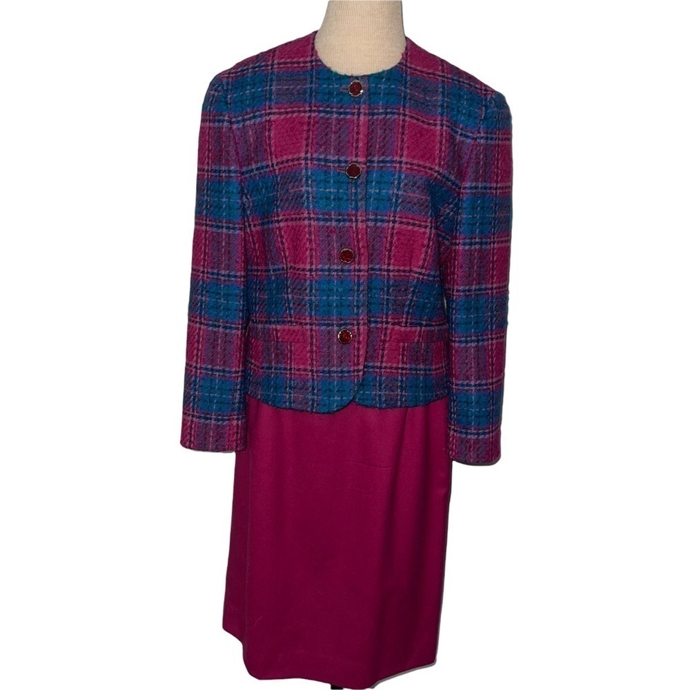 Pendleton Woman Skirt Suit 100% Wool Size 12